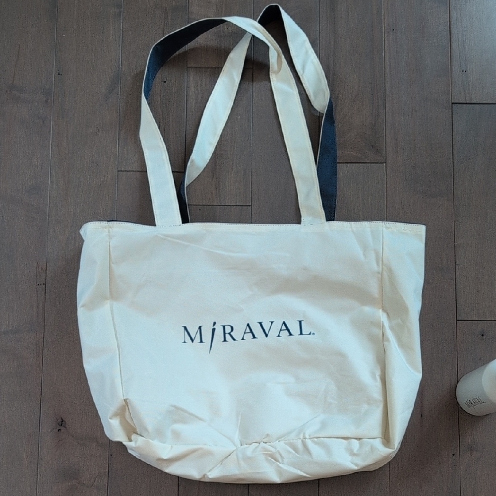 Miraval Tote and Metal Water Bottle - Picture 2 of 7